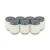 Severin JG 3510 Iogurteira, 7 frascos de 150 ml, Dark Inox/Preto