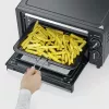 Severin TO 2062 Mini forno, 9 L, 800 W, com espeto rotativo, aço inoxidável escovado/preto