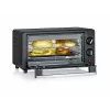 Severin TO 2062 Mini forno, 9 L, 800 W, com espeto rotativo, aço inoxidável escovado/preto