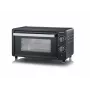 Severin TO 2062 Mini forno, 9 L, 800 W, com espeto rotativo, aço inoxidável escovado/preto