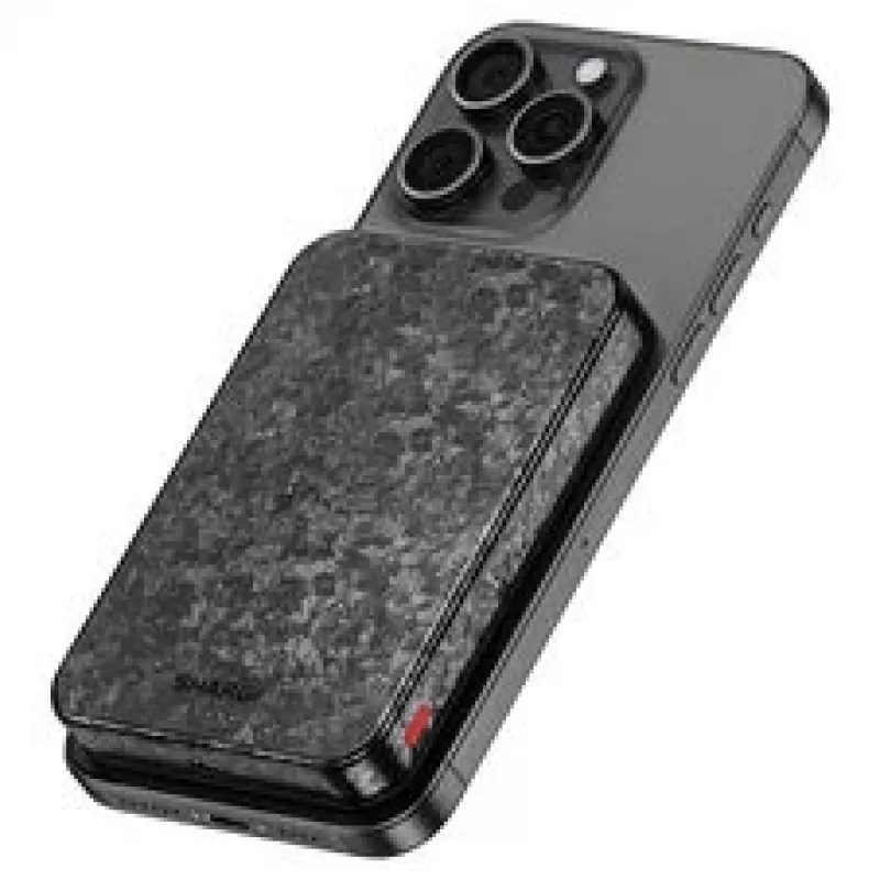 SHARGE CarbonMag 10K Powerbank sem fios, 10.000mAh, Qi2 15W, USB-C 20W, preto YDD-SG-C2TXWCX-HEI