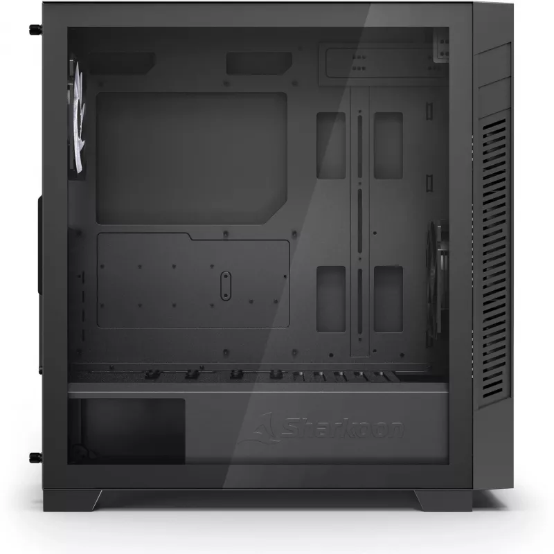 Caixa midi tower Sharkoon S25-W2 ARGB preta com vidro temperado (modelo 2026)