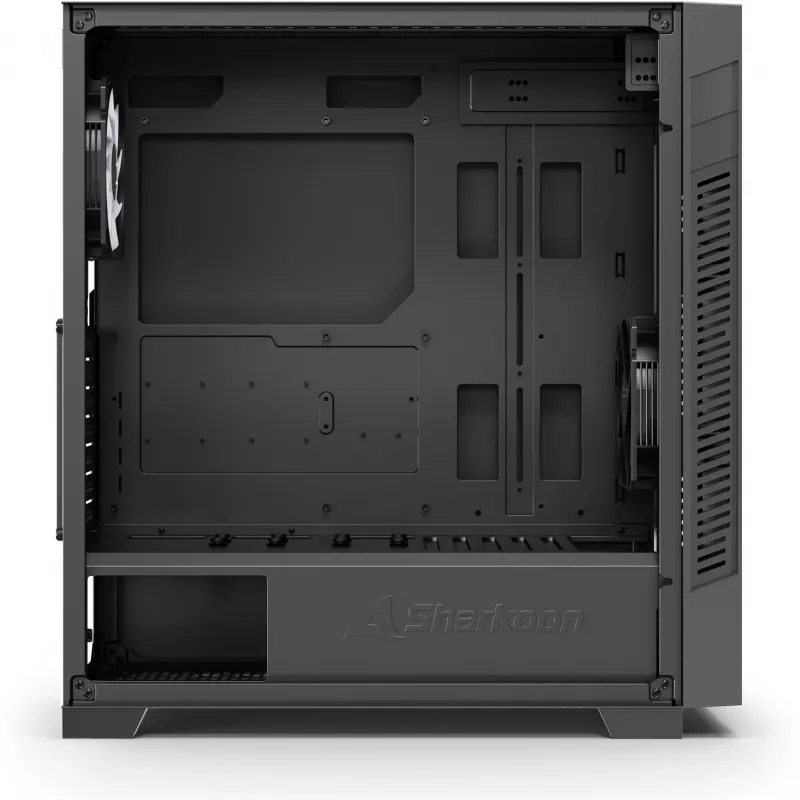 Caixa midi tower Sharkoon S25-W2 ARGB preta com vidro temperado (modelo 2026)