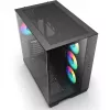 Caixa mid-tower Sharkoon Steel Shark preta com vidro temperado x2