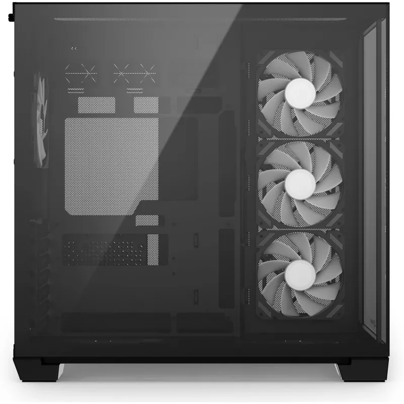 Caixa mid-tower Sharkoon Steel Shark preta com vidro temperado x2