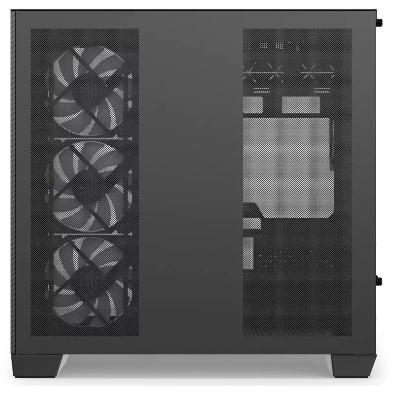 Caixa mid-tower Sharkoon Steel Shark preta com vidro temperado x2