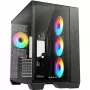 Caixa mid-tower Sharkoon Steel Shark preta com vidro temperado x2