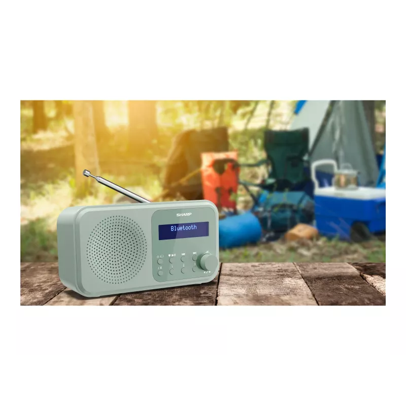 Sharp Tokyo DR-P420(GN) Rádio portátil DAB+/FM, Bluetooth 5.0, Aquamarine Green