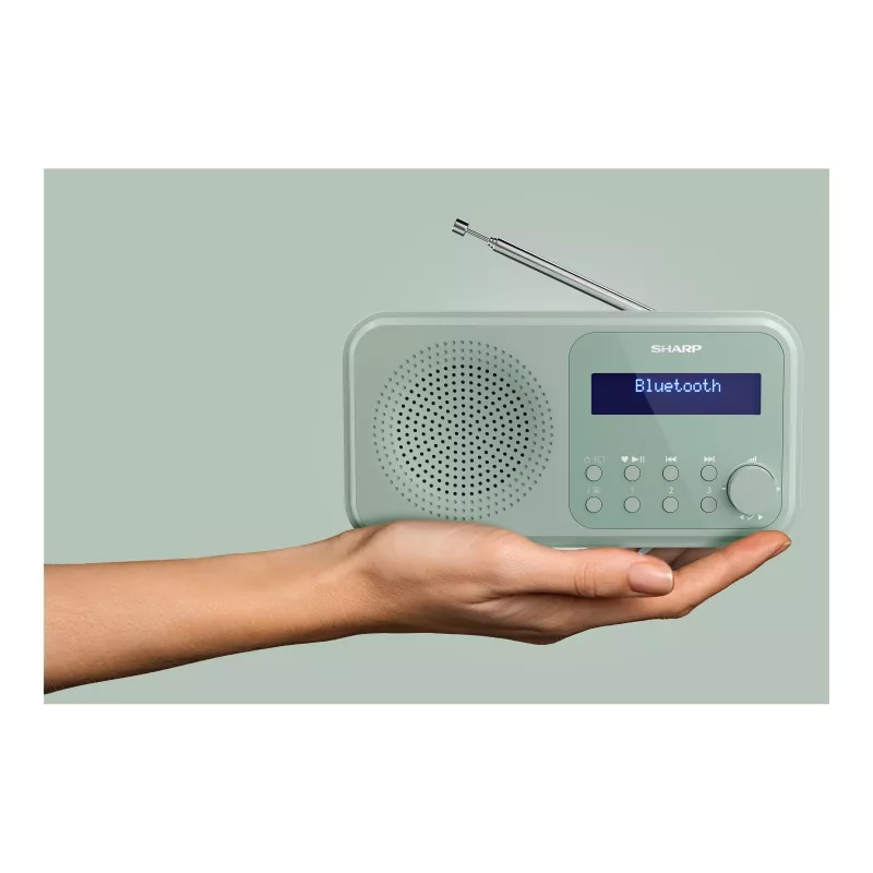 Sharp Tokyo DR-P420(GN) Rádio portátil DAB+/FM, Bluetooth 5.0, Aquamarine Green