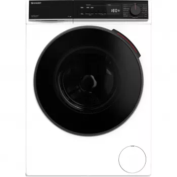 SHARP ES-WNFB214CWDA-DE Máquina de Lavar Roupa de Carga Frontal, 10 kg, 1400 rpm, Branca, Wi-Fi, Motor Advanced Inverter
