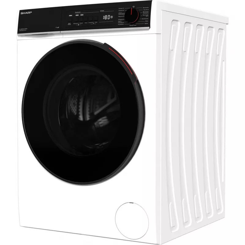 SHARP ES-WNFB214CWDA-DE Máquina de Lavar Roupa de Carga Frontal, 10 kg, 1400 rpm, Branca, Wi-Fi, Motor Advanced Inverter