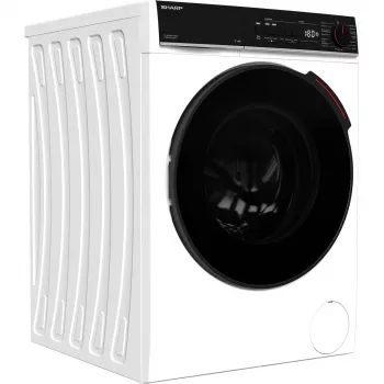 SHARP ES-WNFB214CWDA-DE Máquina de Lavar Roupa de Carga Frontal, 10 kg, 1400 rpm, Branca, Wi-Fi, Motor Advanced Inverter