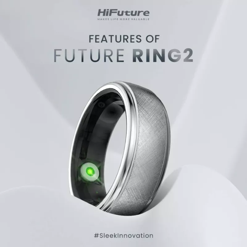 Anel inteligente HiFuture Ring2, tamanho 8 (60 mm), ouro rosa
