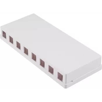 SHIVERPEAKS Caixa de superfície Keystone 8 portas, branco BS08-10119