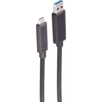 Cabo ótico ativo USB-A para USB-C SHIVERPEAKS, USB 3.2 Gen 1, 5 Gbps, 30 m, preto BS30-38485