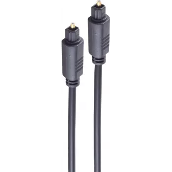 Cabo de áudio de fibra ótica BASIC-S SHIVERPEAKS, Toslink para Toslink, 10,0 m, 4,0 mm, preto BS69004-10