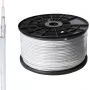 SHIVERPEAKS BASIC-S Cabo coaxial SAT 100m, 1,1/5,0, blindagem de 4 camadas, CCS, 75 Ohm, Branco BS81800-STAKU