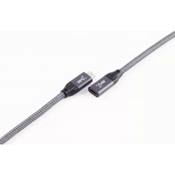 Cabo de extensão ShiverPeaks BASIC-S USB-C, USB 3.2 Gen 2, 2,0 m, preto