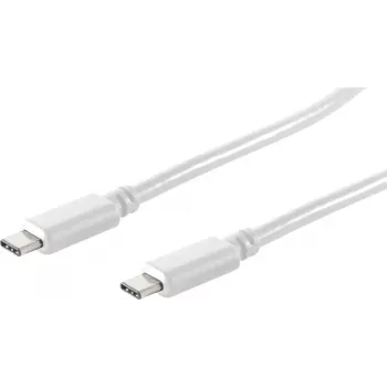shiverpeaks BS13-45026 Cabo USB-C para USB-C 1m Branco USB 3.2 Gen 2 10Gbps 100W PD
