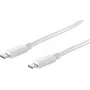 shiverpeaks BS13-45026 Cabo USB-C para USB-C 1m Branco USB 3.2 Gen 2 10Gbps 100W PD