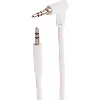 shiverpeaks BS14-07046 cabo de áudio 3,5mm TRS, angulado para reto, branco, 3m