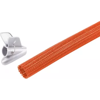 SHIVERPEAKS BS18-36067 Conjunto de calha flexível para cabos, 25 mm, laranja, 7,5 m