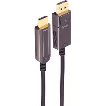 Cabo adaptador ativo ótico DisplayPort para HDMI SHIVERPEAKS BS30-20485, 4K60, 30m, preto