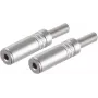 SHIVERPEAKS BS51210-M2 Ficha jack estéreo 3,5 mm, aço inoxidável, ligação por soldadura, dourado