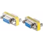 SHIVERPEAKS BS78254 adaptador D-SUB 9 pinos macho para fêmea, prateado