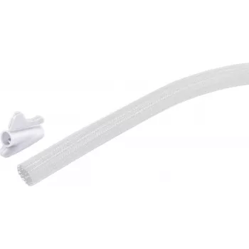 SHIVERPEAKS Conjunto de calha para cabos flexível, 13 mm, Branco, 3,75 m (BS18-33376)