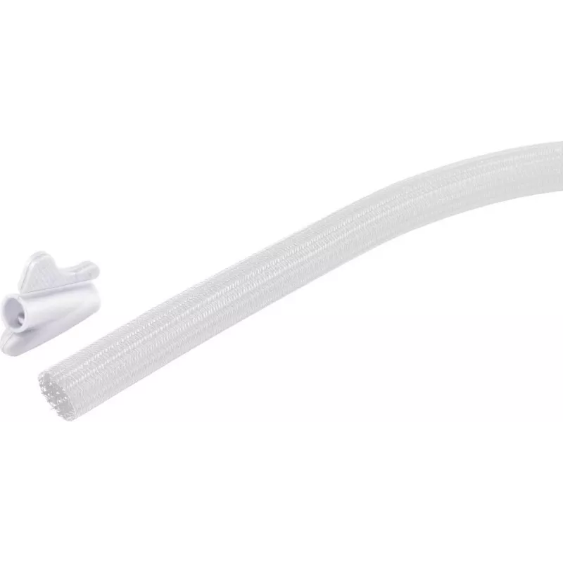 SHIVERPEAKS Conjunto de calha para cabos flexível, 13 mm, Branco, 3,75 m (BS18-33376)