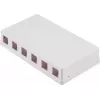 SHIVERPEAKS Caixa de superfície Keystone, 6 portas, branco (BS08-10118)
