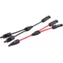 SHIVERPEAKS PV4 Conjunto de cabos adaptadores em T, 2 para 1, 4 mm², Vermelho/Preto, 30 cm (BS02-21022)