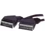 ShiverPeaks S/CONN Cabo SCART para SCART de 3m, Dourado, Duplamente Blindado, com Sinal de Controlo 96021