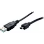 Cabo SHIVERPEAKS S-Conn BS77162 USB 2.0, USB-A para Mini-USB B, 1,8 m, preto