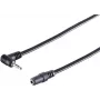 Cabo adaptador de áudio SHIVERPEAKS S-Conn HP30781 0,2 m ficha 3,5 mm para ficha 2,5 mm preto