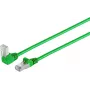SHIVERPEAKS S/CONN maximum connectivity Cabo patch de rede Cat 6 S/FTP PiMF, angular para reto RJ45, verde, 7,5 m (08-64063)