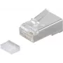 Ficha modular RJ45 blindada SHIVERPEAKS S/CONN maximum connectivity Cat.6a, 8P8C, contactos banhados a ouro 50µ, com guia de inserção (72061-R)