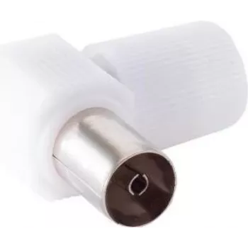 SHIVERPEAKS S/CONN maximum connectivity adaptador coaxial em ângulo ficha F para conector fêmea F 75 Ohm latão niquelado prateado (82023)