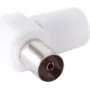 SHIVERPEAKS S/CONN maximum connectivity adaptador coaxial em ângulo ficha F para conector fêmea F 75 Ohm latão niquelado prateado (82023)