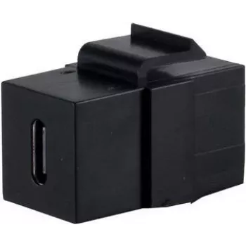 SHIVERPEAKS S/CONN maximum connectivity Adaptador Keystone USB-C 3.1, 10 Gbps, conector fêmea para conector fêmea, preto (08-10040)