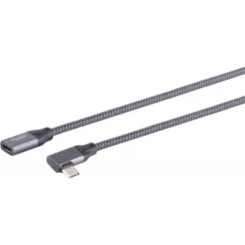 SHIVERPEAKS S/CONN maximum connectivity Cabo de extensão USB-C, 3.2, 90°, Pro, 0,25 m 13-56000