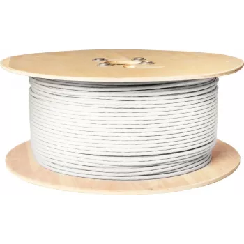 SHIVERPEAKS Cabo coaxial SAT 1,0/4,6, blindagem quádrupla, CCS, >110 dB, 500 m, branco BS15-40005006