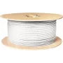 SHIVERPEAKS Cabo coaxial SAT 1,0/4,6, blindagem quádrupla, CCS, >110 dB, 500 m, branco BS15-40005006