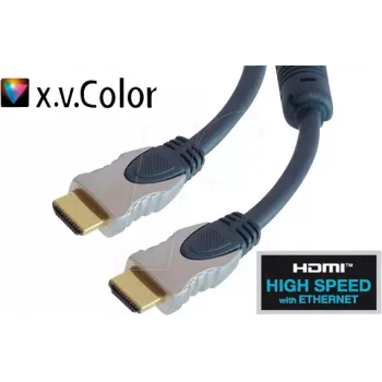 Cabo HDMI shiverpeaks SP77475 5 m HDMI Type-A macho para macho High Speed com Ethernet azul