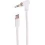 Cabo de áudio USB-C para 3,5 mm angular SHIVERPEAKS, TRS, branco, 0,9 m (BS14-06226)