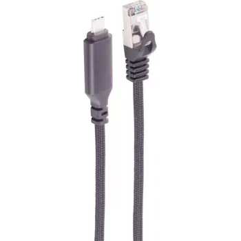 SHIVERPEAKS Cabo adaptador USB-C para Gigabit Ethernet, USB 3.1 Gen 1, RJ45, 7,5 m, preto BS14-51065