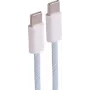 SHIVERPEAKS Cabo de carregamento USB-C para USB-C trançado, 2.0, 60W, azul, têxtil, 1,5m (BS14-21151)