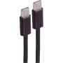 SHIVERPEAKS cabo de carregamento USB-C para USB-C entrançado, 60W PD, USB 2.0, 2m, preto BS14-21035