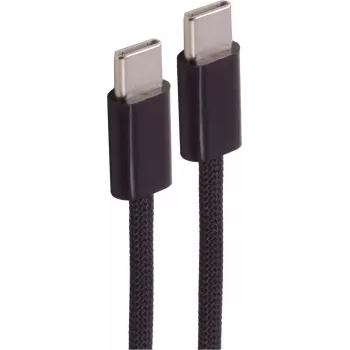 Cabo de carregamento USB-C para USB-C SHIVERPEAKS 2.0 60W preto têxtil 1,5 m (BS14-21155)